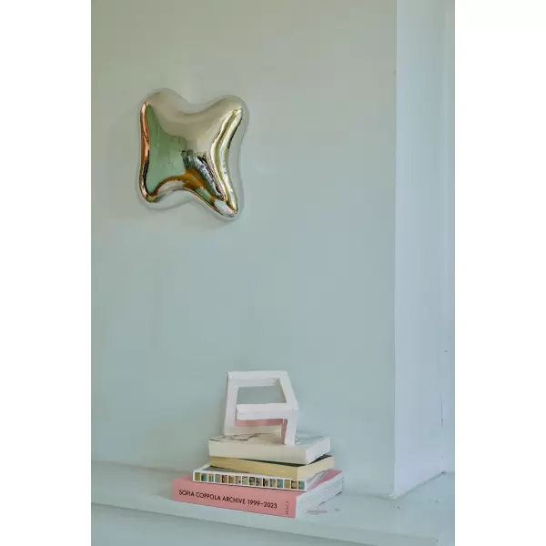 HK living - Orb wall sculpture,  chrome