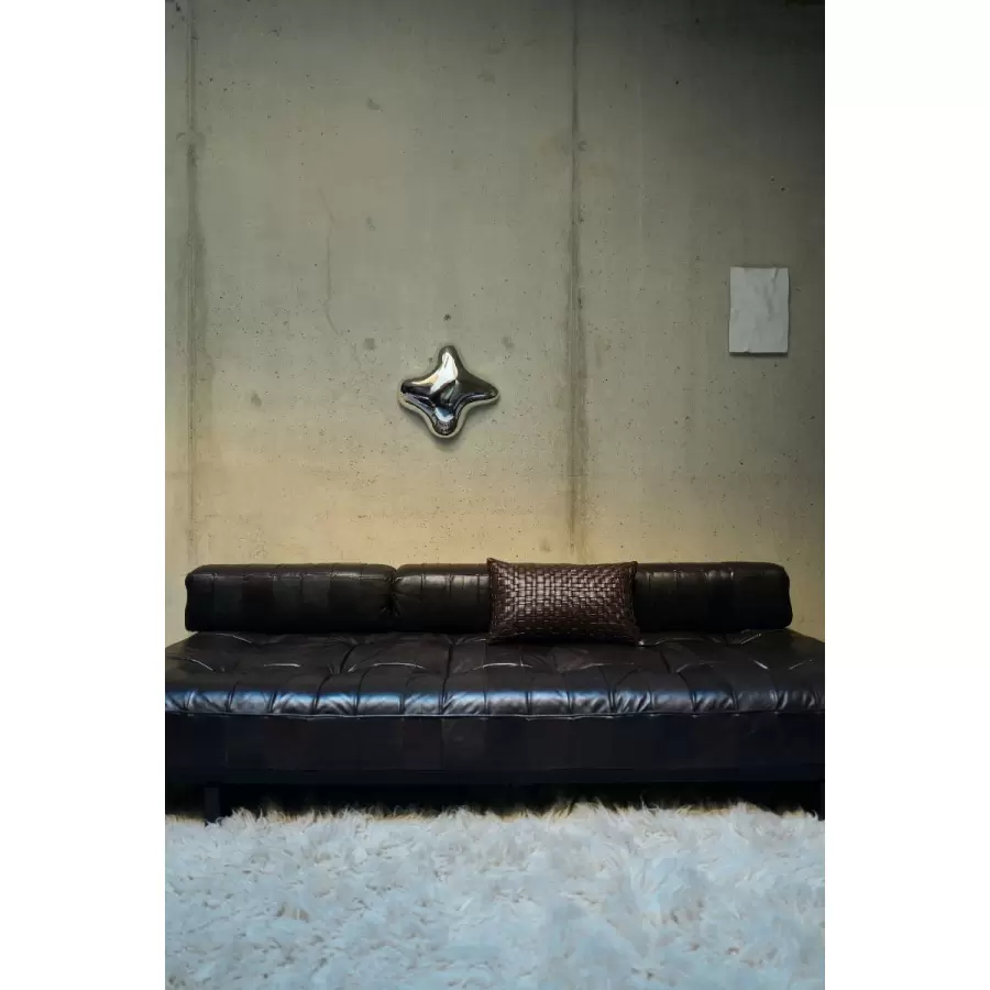 HK living - Orb wall sculpture,  chrome