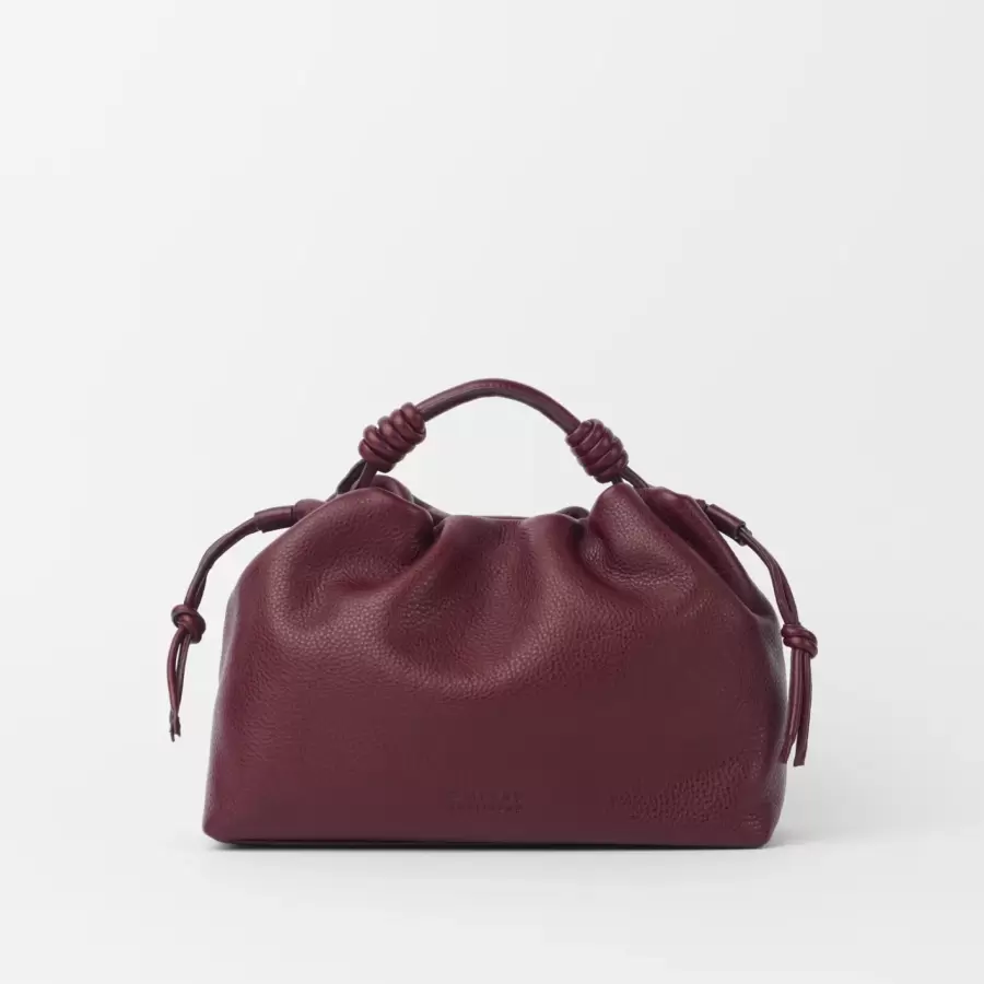 O My Bag - Kiki Midi, Dark Cherry Soft Grain Leather