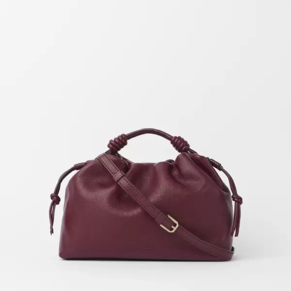O My Bag - Kiki Midi, Dark Cherry Soft Grain Leather O My Bag - Kiki Midi, Dark Cherry Soft Grain Leather