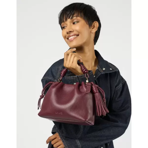 O My Bag - Kiki Midi, Dark Cherry Soft Grain Leather