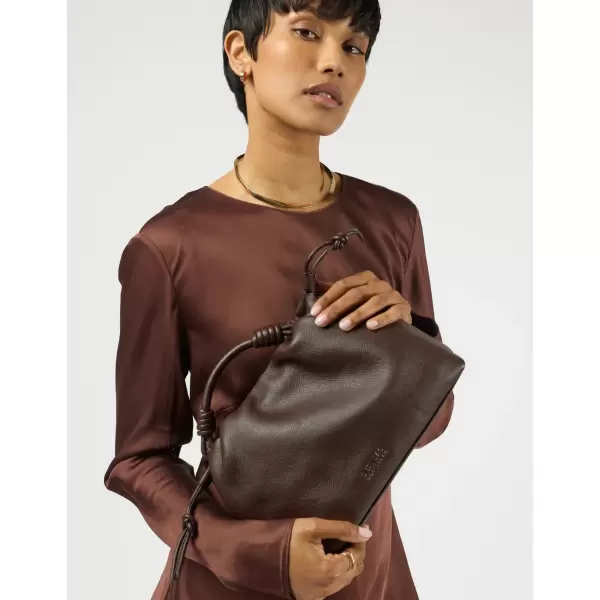 O My Bag - Kiki Midi, Chocolate Soft Grain Leather O My Bag - Kiki Midi, Chocolate Soft Grain Leather