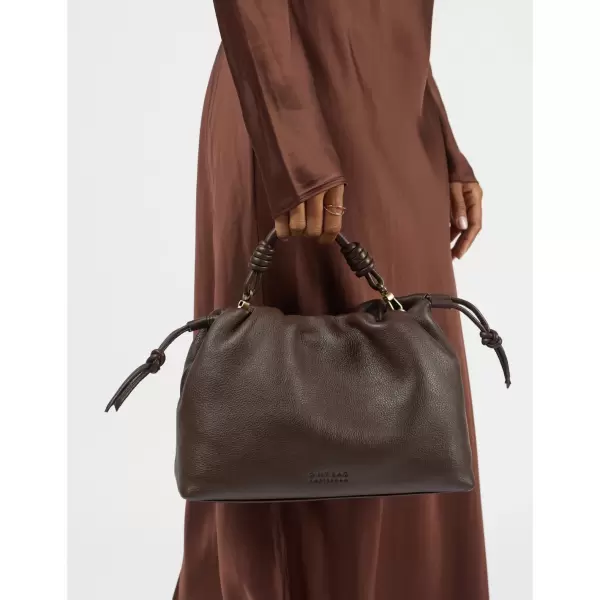 O My Bag - Kiki Midi, Chocolate Soft Grain Leather