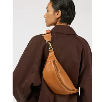 O My Bag - Niko Bum Bag, Wild Oak Soft Grain Leather
