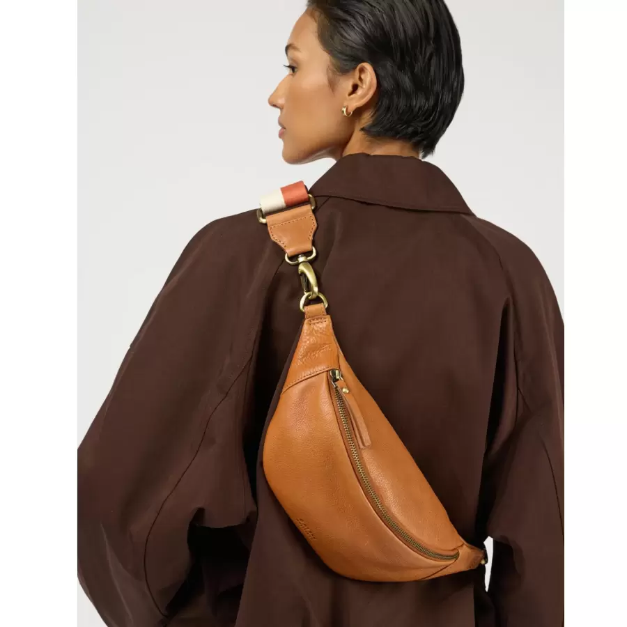 O My Bag - Niko Bum Bag, Wild Oak Soft Grain Leather