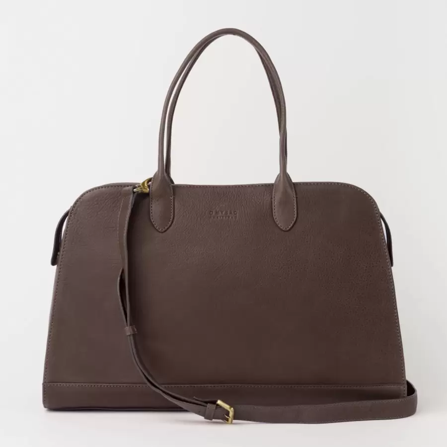 O My Bag - Alma 15"/16", Chocolate Soft Grain Leather