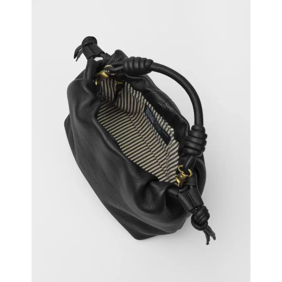 O My Bag - Kiki Mini, Black Soft Grain Leather