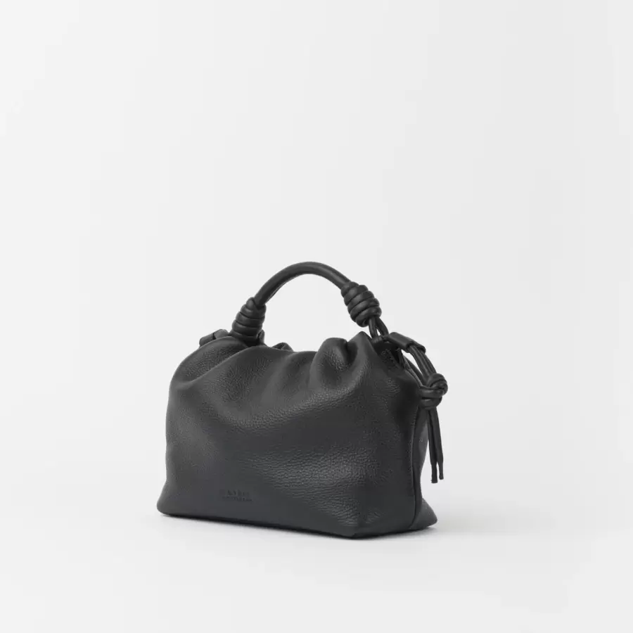 O My Bag - Kiki Mini, Black Soft Grain Leather