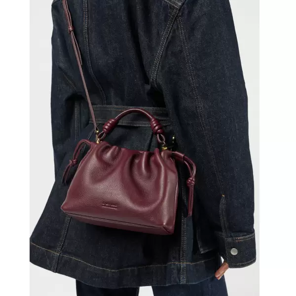 O My Bag - Kiki Mini, Dark Cherry Soft Grain Leather O My Bag - Kiki Mini, Dark Cherry Soft Grain Leather