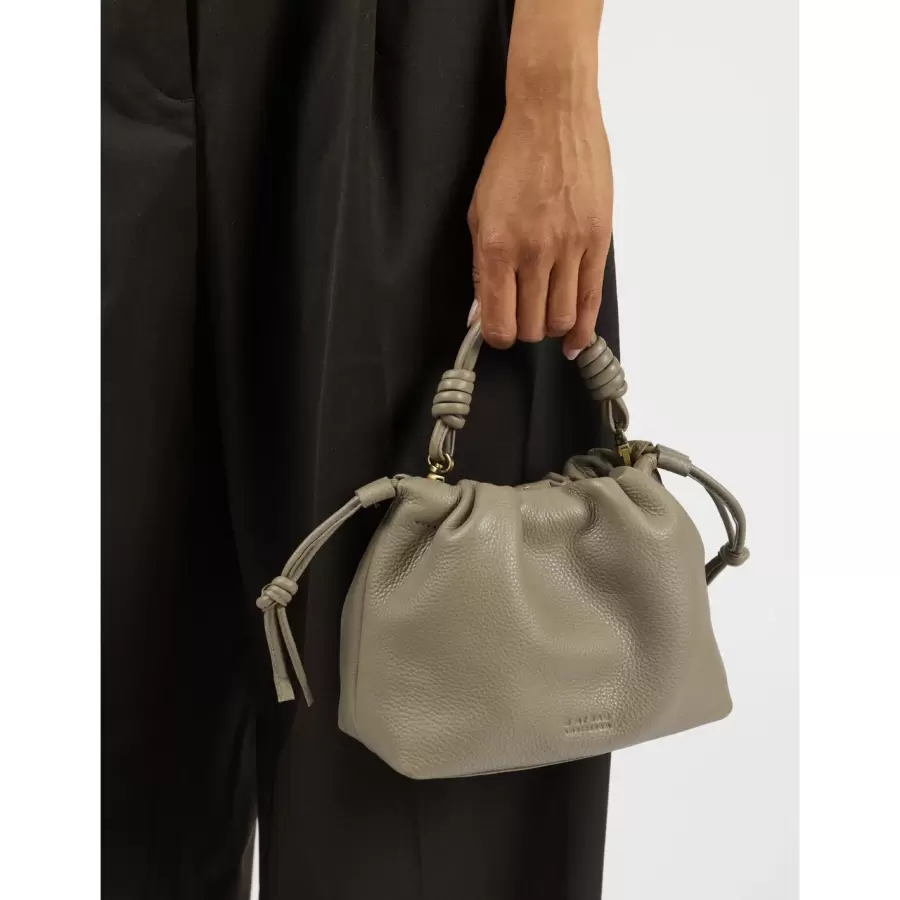 O My Bag - Kiki Mini, Dark Clay Soft Grain Leather