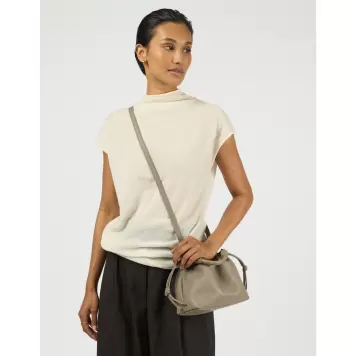 O My Bag - Kiki Mini, Dark Clay Soft Grain Leather