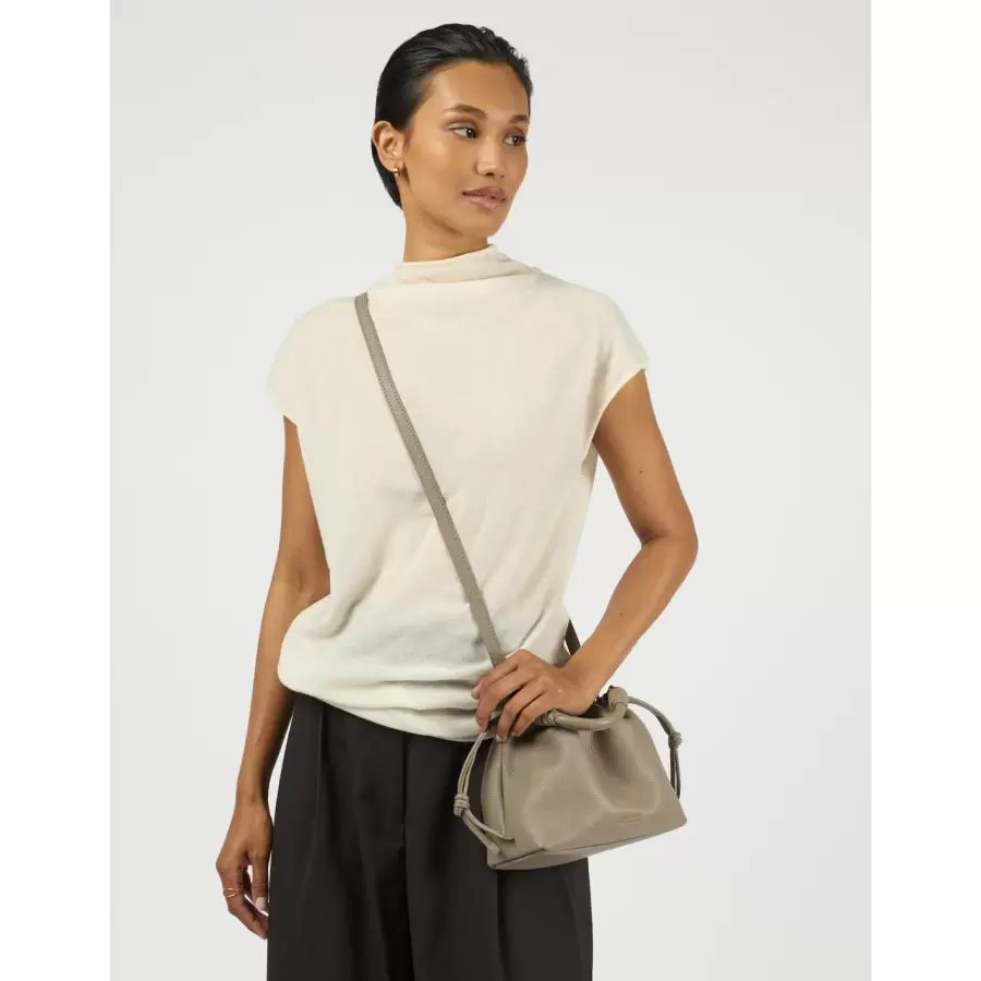 O My Bag - Kiki Mini, Dark Clay Soft Grain Leather