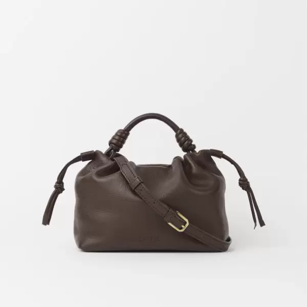 O My Bag - Kiki Mini, Dark Chocolate Soft Grain Leather O My Bag - Kiki Mini, Dark Chocolate Soft Grain Leather