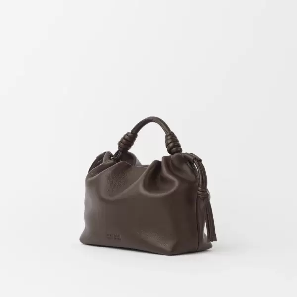 O My Bag - Kiki Mini, Dark Chocolate Soft Grain Leather O My Bag - Kiki Mini, Dark Chocolate Soft Grain Leather
