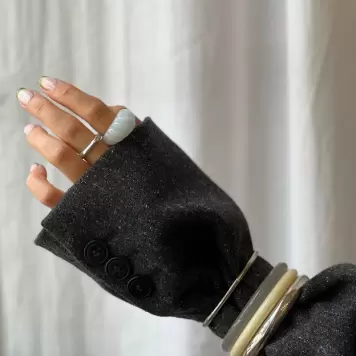 Pico - Armbånd Ray, Silverplated 4 mm.