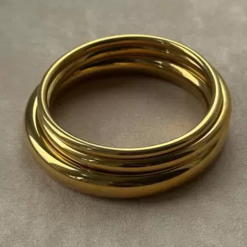 Pico - Ray Armbånd, Goldplated 4 mm.