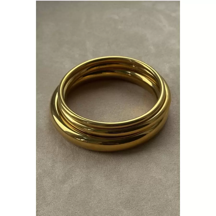 Pico - Ray Armbånd, Goldplated 4 mm.