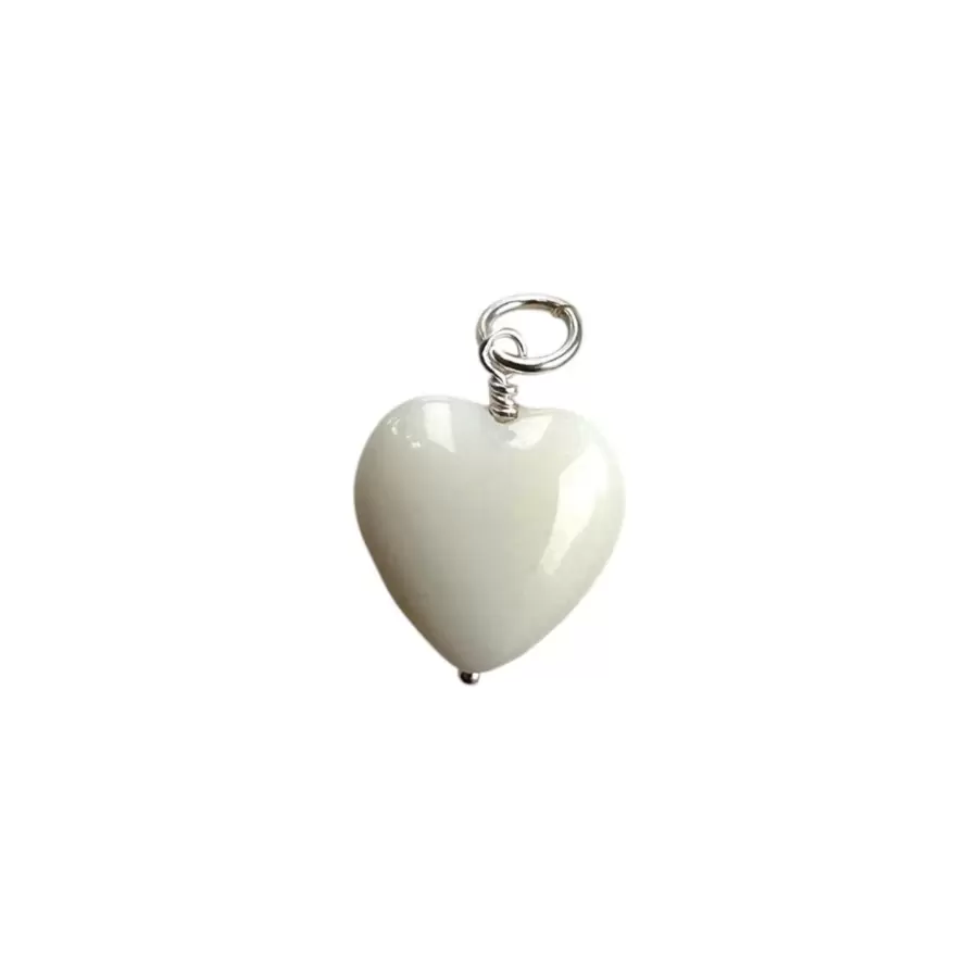 Pico - French Grande Hjertevedhæng, Ivory 