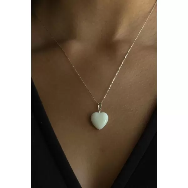 Pico - French Grande Hjertevedhæng, Ivory 