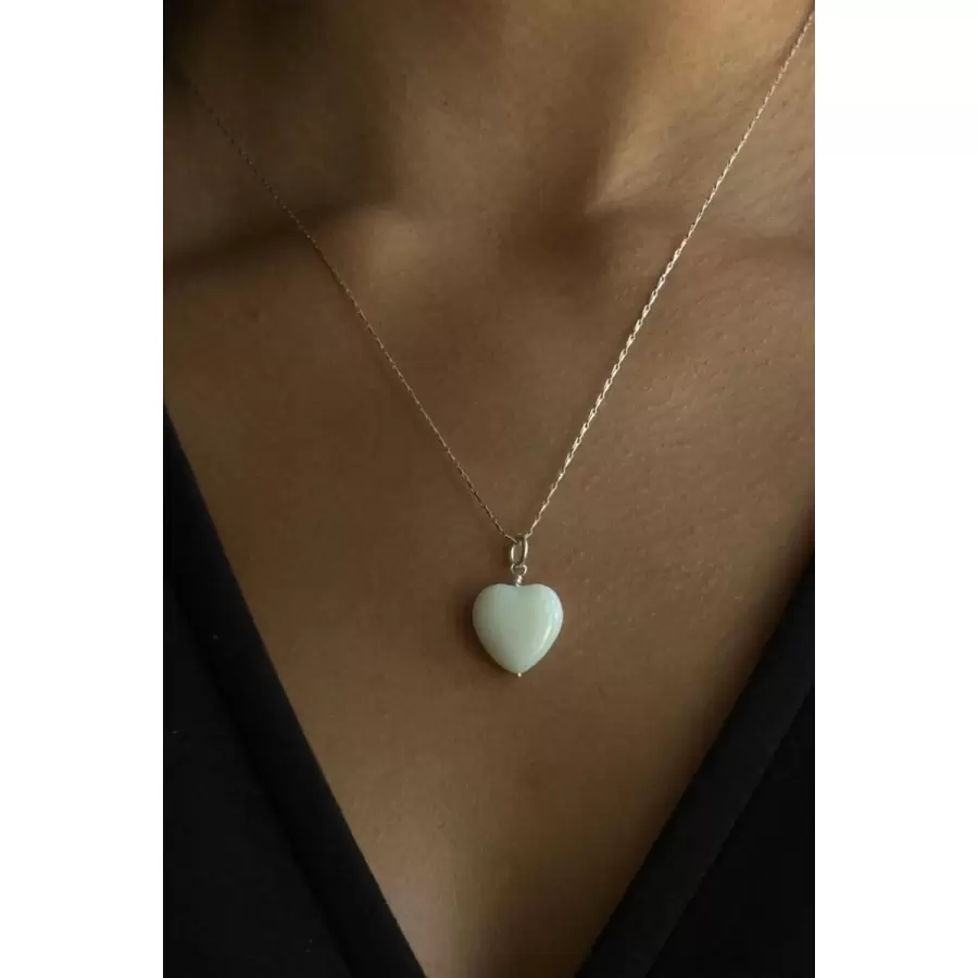 Pico - French Grande Hjertevedhæng, Ivory 