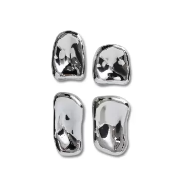 HK living - 4 stk. Glass Sculpture, Chrome HK living - 4 stk. Glass Sculpture, Chrome