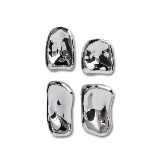 HK living - 4 stk. Glass Sculpture, Chrome HK living - 4 stk. Glass Sculpture, Chrome