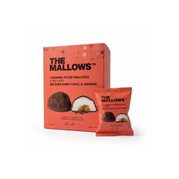 THE MALLOWS - Fyldte Mallows, Mørk chokolade og Orange THE MALLOWS - Fyldte Mallows, Mørk chokolade og Orange
