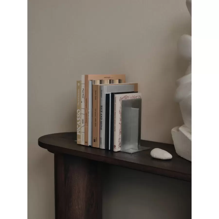 Ferm Living - Bogstøtter Lager, Aluminium 2 stk.